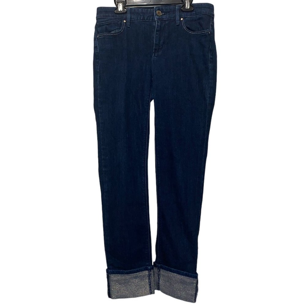 White House Black Market Women's Denim Pants Size 2